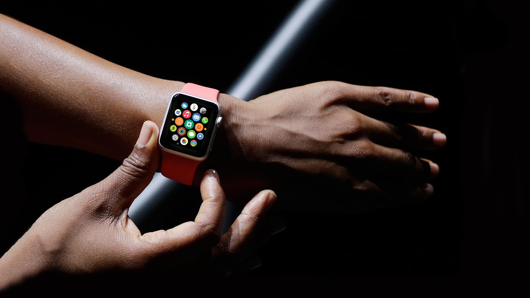 arm with apple watch